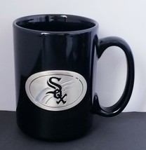 MLB Baseball Chicago White Sox 16 oz. Black 3D Coffee Mug Cup - £12.51 GBP