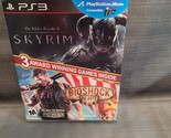 Elder Scrolls V: Skyrim &amp; Bioshock Infinite Bundle (Sony Playstation 3, ... - £9.34 GBP