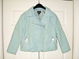 Joe Boxer Teal Junior&#39;s Faux Leather Zip Front Jacket Size L/G (New) - £23.63 GBP