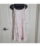 Vintage Valerie Stevens Negligee Short Nightgown Women’s M Pink Jacquard... - $23.00 CAD