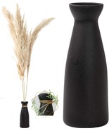Wz Woodzia Black Ceramic Vase For Pampas Grass, Modern Boho Home Decor S... - $53.48 CAD