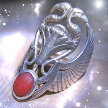 HAUNTED RING THE WINGED FLAME OF VEYLARA EXTREME HIGHEST LIGHT COLLECTION MAGICK image 2