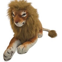 Ace Plush Lion Large Realistic Lifelike Stuffed Animal Toy Play-by-Play 26&quot; - £26.42 GBP