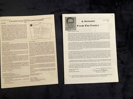 2 4-PAGE Newsletters From David Webber Pastor Southwest Radio Church &#39;85 &amp; &#39;82 - £2.35 GBP
