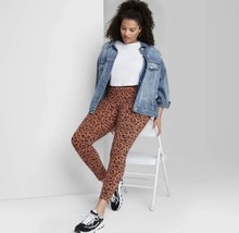 Wild Fable Women&#39;s Plus Size High-Waisted Classic Leggings - Leopard Pri... - £6.23 GBP