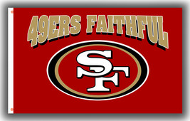 San Francisco 49ers Faithful Football Team Flag 90x150cm 3x5ft Best Banner - £11.93 GBP