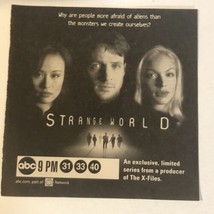 Strange World Tv Series Print Ad Vintage TPA2 - £4.74 GBP