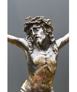 ⭐Large antique bronze corpus of Christ,crucifix - £361.04 GBP