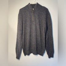 NWT Men&#39;s Frye And‎ Co 1/4 Zip Long Sleeve Gray Blended color Sweater Si... - $45.59