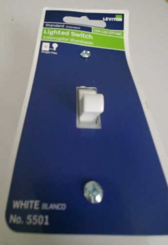 Leviton 5501 Lighted Ground Switch (Ivory) Box of 4 - $19.70