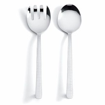 Michael Wainwright Manhattan Platinum Salad Fork And Spoon Serving Set 2 PC NEW - £64.14 GBP