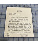 Vintage Letter Beaumont Texas chiropractor 1930s Political H.B. 112 - $36.51