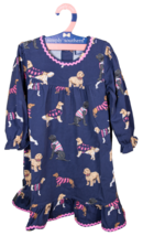 Simply Southern Dog Print Dress Toddler 12-18 Month NWT Navy and  Pink Trim  - £16.52 GBP