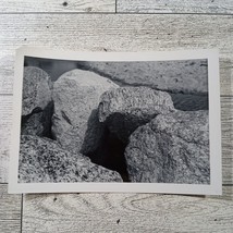 Picture Of Boulder Rocks Near California  Pier 50&#39;s Vintage Found Photo Original - £4.65 GBP