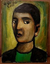 Original Oil on Canvas Painting &quot;Portret of a Man&quot; by Great Armenian Artist Apre - £310.47 GBP