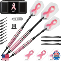 Fat Cat Pink Lady Soft Tip Darts w/Case, 16g - Breast Cancer Support - $35.26