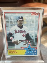 1983 Topps Reggie Jackson All Star Baseball Card #390 HOF Angels Free Shipping - £2.17 GBP