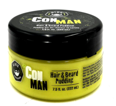 GIBS ConMan Hair &amp; Beard Pudding 7.5 oz-Unsealed - £16.32 GBP