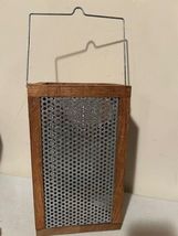 Square wood Lantern with Candlle image 7