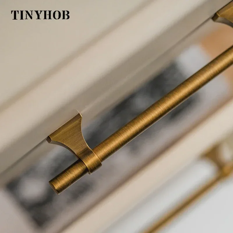 Antique Brass Cabinet Knobs Door Handles Retro Drawer Cupboard Pulls Furnitu - £9.30 GBP+