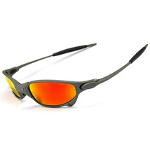 Top X-Metal Juliet Sunglasses Polarized Sports Driving Riding Ruby Red Mirror - £37.67 GBP