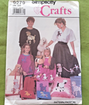 Simplicity 9279 Sewing Craft Pattern Poodle Appliques 4 Sizes Uncut Vintage 1989 - $3.95