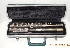 Bundy Selmer Flute With Green Hard Case Black Velvet Lining - £73.44 GBP