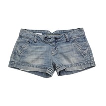 American Eagle Shorts Womens XS Blue Denim Flat Front Jeans Pockets Mini Bottoms - $25.72