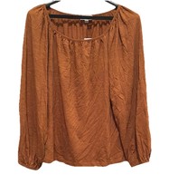 LOFT NWT Puff Sleeve Long Sleeve Top - Size Medium NWT MSRP $50 - $19.80
