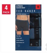 Ted Baker Mens Boxer Briefs Black Blue 4-Pack Stretch Tagless Soft Light... - $44.99
