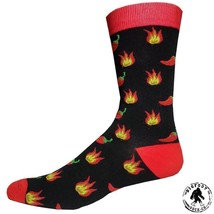 Hot Chili Peppers Socks Fun Novelty One Size Fits Most Dress Casual Big ... - £9.70 GBP
