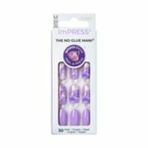 imPRESS Spring Press-On Nails, No Glue Needed, &#39;Sundown&#39; Purple, Medium ... - £10.32 GBP