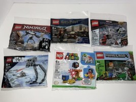 LEGO Lot of 6 Poly Bags 30591 30392 30443 30495 30389 30394 all new sealed - £41.66 GBP