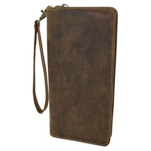 DR405 Vintage Leather Travel Documents Wallet Tan - £39.51 GBP