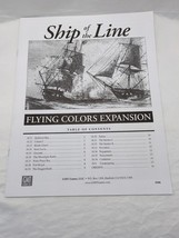 GMT Ship Of The Line Flying Colors Expansion Rulebook - $17.81