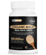 Organic Maca, Black, Red and Yellow, boost energy-60 Capsules - $734.85 MXN