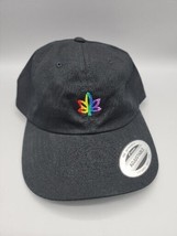 Weedmaps Baseball Hat Black One Size Adjustable Embroidered Logo On Front - £6.16 GBP