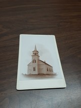 Old Early Cabinet Card Of A Church Labeled &quot;Coast Of Maine&quot; - £11.06 GBP