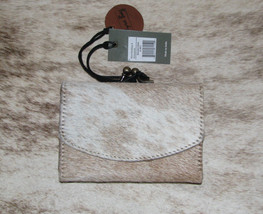 Myra Bag #3411 Hairon, Leather 5&quot;x1&quot;x3.5&quot; Wallet w/ Coin Purse~Card Slot... - £25.38 GBP