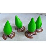 Little Tikes Blue Roof Dollhouse 4 Tree Shrub Greenery Replacement Screw... - £11.20 GBP