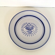 Vintage Arabia made in Finland handpainted salad dessert plate blue pattern - £15.67 GBP