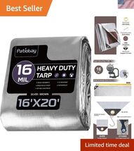 Tarp 16x20FT, 16 Mil Large Tarp, Tarps Heavy Duty Waterproof with Gromme... - $102.46