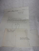 Vintage Letter From Ferd To August From Labb’s Motor Court 1954 - $1.99
