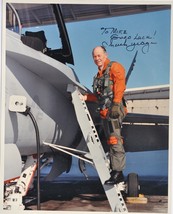 Chuck Yeager Signed Photo - U.S. Air Force Officer, Flying Ace w/COA - £250.84 GBP