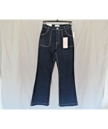 Vanilla Star jeans high rise flare W27/5 dark wash denim inseam 31&quot; New - £18.54 GBP