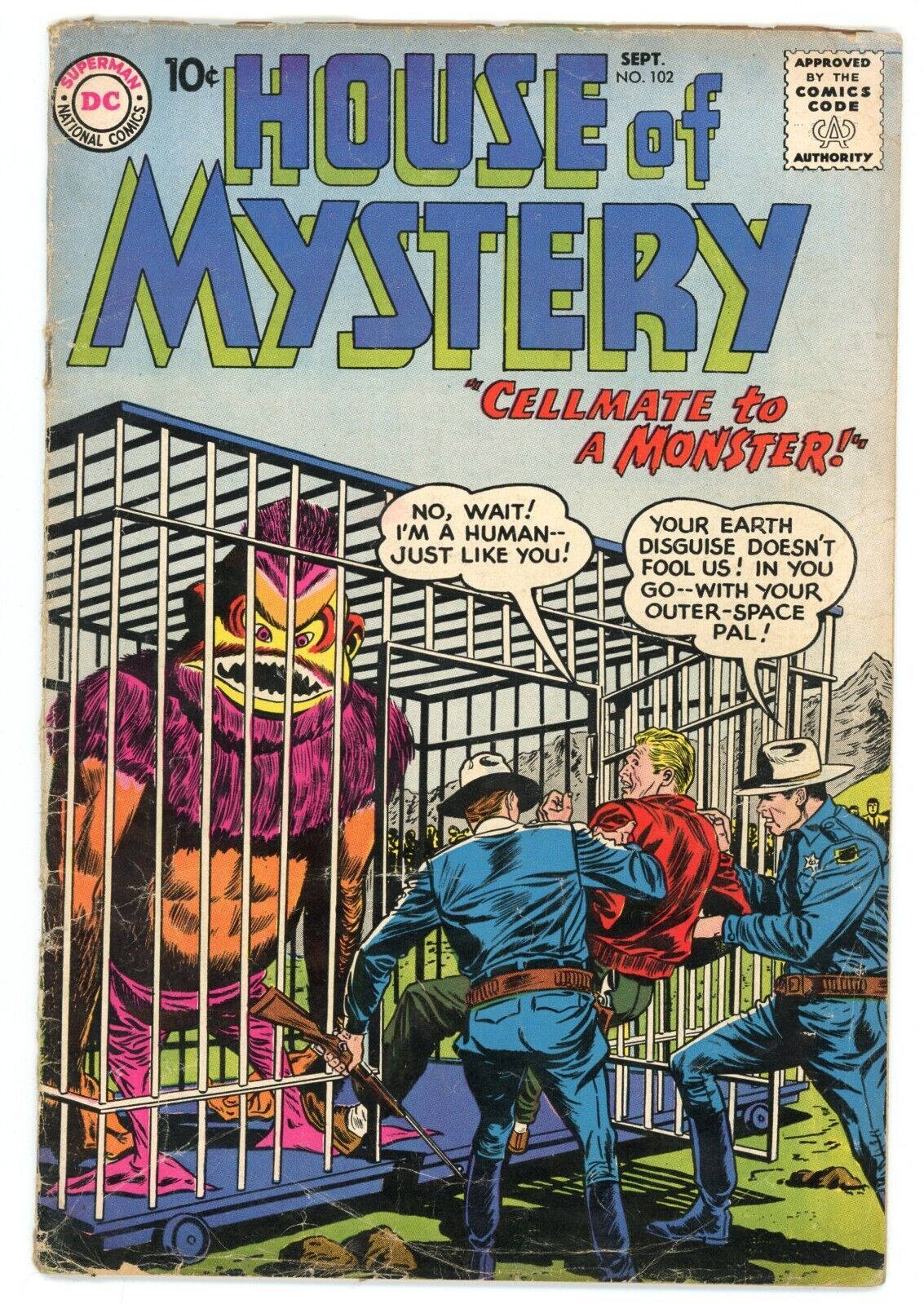 Primary image for House of the Mystery 102 VG 4.0 DC 1960 Silver Age Ad for Superman Annual 1