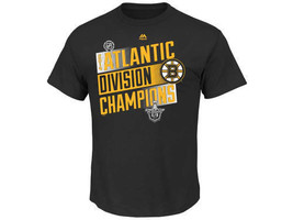 Boston Bruins Majestic 2014 NHL Atlantic Division Champions Hockey T-Shirt - £15.17 GBP