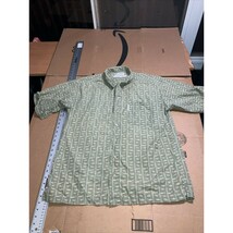 Columbia Men&#39;s Fishing Print Shirt, Short Sleeve Button Up, Large Size, ... - $14.85