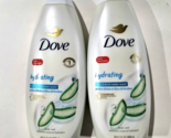 2 Pack Dove Hydrating Aloe &amp; Birch Water Scent Microbiome Body Wash 22oz - $33.99