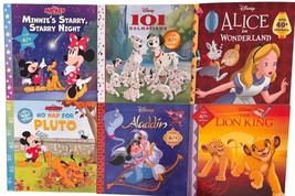 Disney Sticker Storybook Minnie Dalmatian Pluto Aladdin 40+ Stickers Lot... - $266.04 MXN